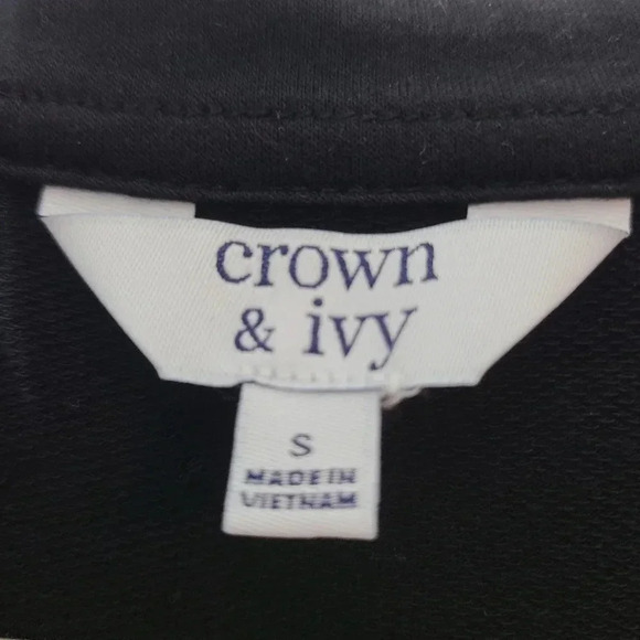 Crown & Ivy Black Short Sleeve Tiered Dress - Picture 7 of 9